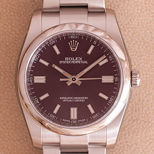 Rolex Oyster Perpetual 36mm Red Grape