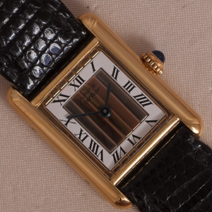 Cartier Tank Vermeil PM Trinity
