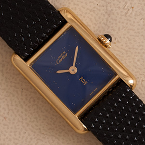 Cartier Tank Vermeil Lapis