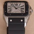 Cartier Santos 100 GM rubber 