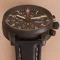 Fortis Pilot professional chronograph Black 