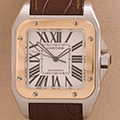 Cartier Santos 100 Goud Staal 