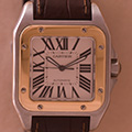 Cartier Santos 100 GM Goud Staal 