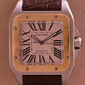 Cartier Santos 100 GM Goud Staal 