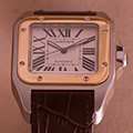 Cartier Santos 100 GM Goud Staal 