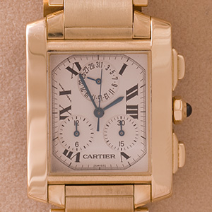 Cartier Tank Francaise Chronoflex 