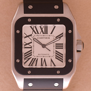 Cartier Santos 100 GM Rubber 