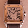 Cartier Santos 100 GM Goud Staal 