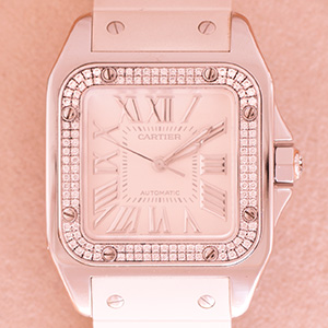 Cartier Santos 100 Medium diamond 