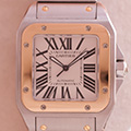 Cartier Santos 100 GM Goud Staal 