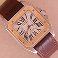 Cartier Santos 100 GM Goud Staal 