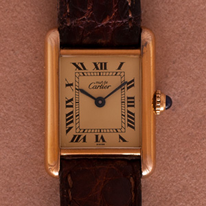 Cartier Tank Vermeil PM 