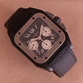 Cartier Santos 100 Chronograph Black Carbon 