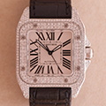 Cartier Santos 100 Medium Model Diamond 