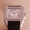 Cartier Santos 100 Medium Model Diamond 