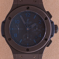 Hublot Big Bang All Black Blue Chronograph 