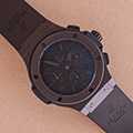 Hublot Big Bang All Black Blue Chronograph 