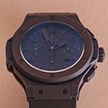 Hublot Big Bang All Black Blue Chronograph 