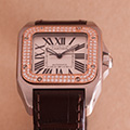 Cartier Santos 100 Medium Model Diamond 