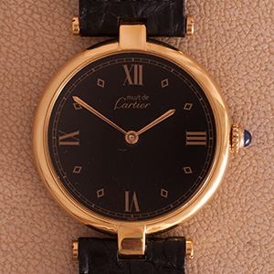 Cartier Must vermeil ronde 