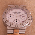 Bulgari Diagono Chronograph MOP diamonds Dial 