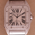 Cartier 2656 Santos 100 GM Diamonds 