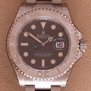 Rolex New Yachtmaster Dark Rhodium Dial GM 