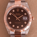 Rolex Datejust II Chocolate Diamond Dial 