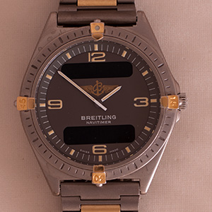 Breitling Aerospace Titanium-Gold Full Bar 