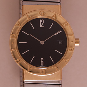 Bulgari Tubogas Large Gold-Steel 