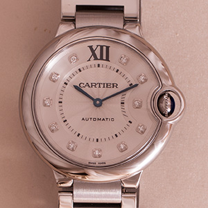 Cartier Ballon Bleu 36mm Automatic Diamond Dial 