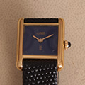 Cartier Tank Vermeil Lapis