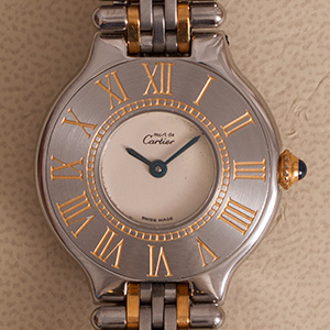 Cartier Must 21 Grain-de-Riz Small Model 