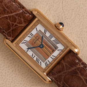 Cartier Tank Vermeil PM 