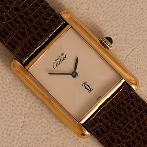 Cartier Tank Vermeil Mechanical large 