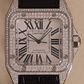 Cartier Santos 100 Large Model Diamonds 