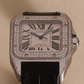 Cartier Santos 100 Large Model Diamonds 