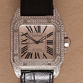 Cartier Santos 100 Medium Model Diamonds 