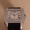 Cartier Santos 100 Medium Model Diamonds 