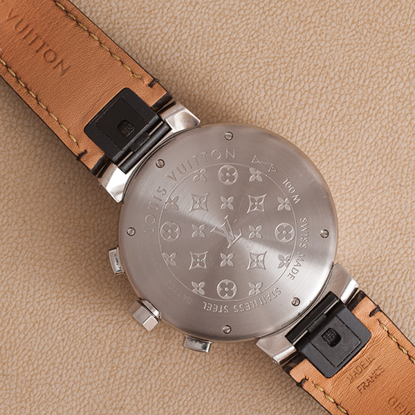 Orologio LV Louis Vuitton Tambour Chronograph ref. Q1121 anno 2010  movimento automatico