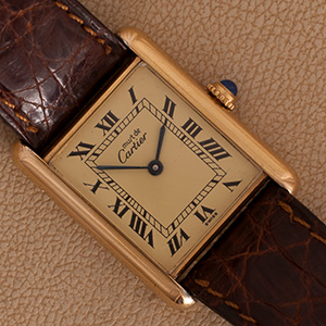 Cartier Tank Vermeil Large Model 