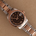 Rolex Datejust 31 Chocolate dial with diamonds 