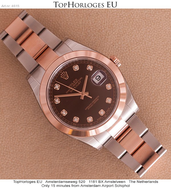 rolex chocolate dial datejust