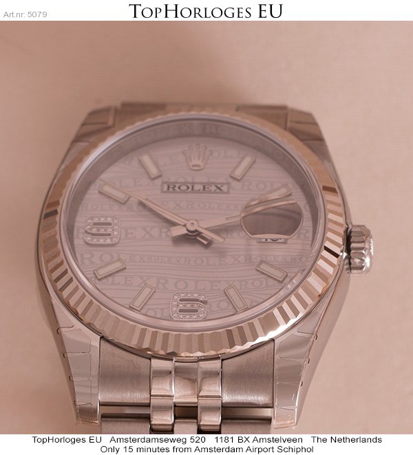 datejust rhodium diamond dial