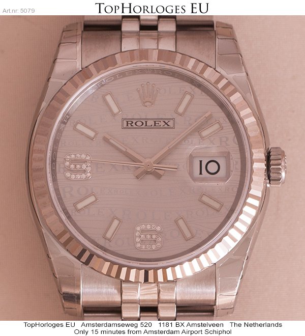 datejust rhodium diamond dial