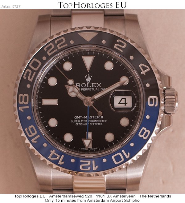 Rolex GMT Batman BLNR 116710BLNR TopHorloges.EU Meents & Bakker