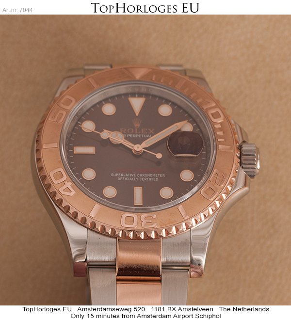 rolex yachtmaster brown